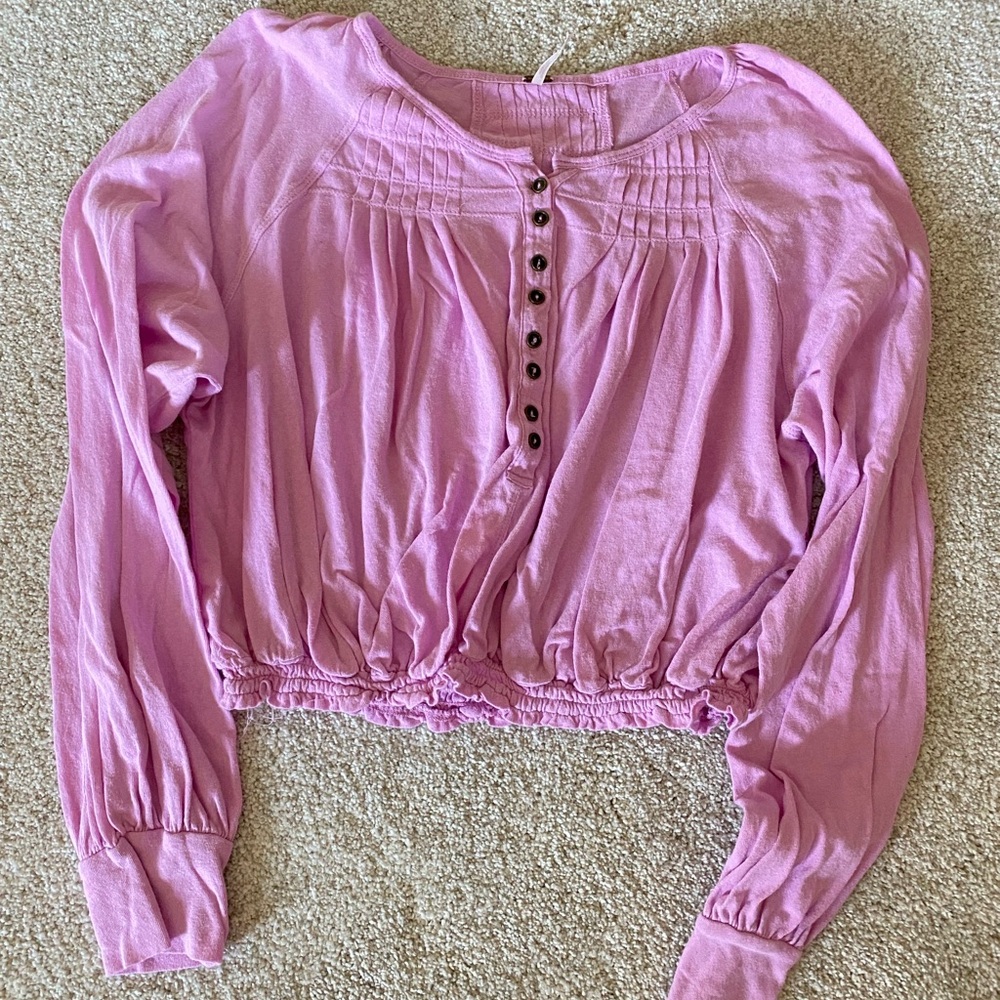 Free People Blouse in Pink